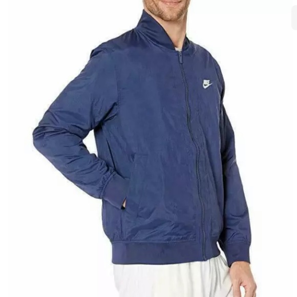 Nike Sportswear Front Zip Varsity Windbreaker Bomber Jacket Mens sz Small - Picture 2 of 4